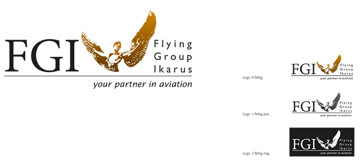Grafiken & Artworks logo flying ikarus